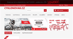 Desktop Screenshot of cyklonovak.cz